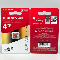 Карта пам'яті MicroSD Borofone 4Gb 6 Class без адаптера