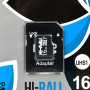 Карта пам'яті Hi-Rali 16Gb (UHS-1) 10 Class (з адаптером SD)
