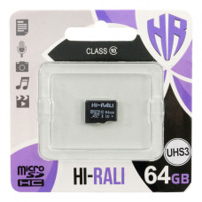 Карта пам'яті Hi-Rali 64gb (UHS-3) 10 Class без адаптера