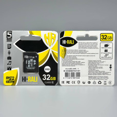 Карта пам'яті Hi-Rali 32GB (UHS-1) 10 Class з адаптером SD