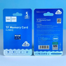 Карта пам'яті Hoco 4GB 6 Class 40Mb-s без адаптера