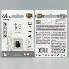 Карта пам'яті T&G 64Gb (UHS-1) 10 Class без адаптера