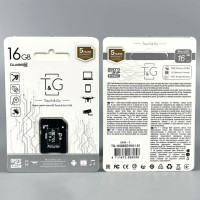 Карта пам'яті T&G 16Gb (UHS-1) 10 Class (з адаптером SD)