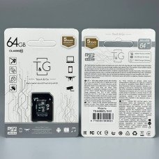 Карта пам'яті T&G 64GB 10 Class з адаптером SD