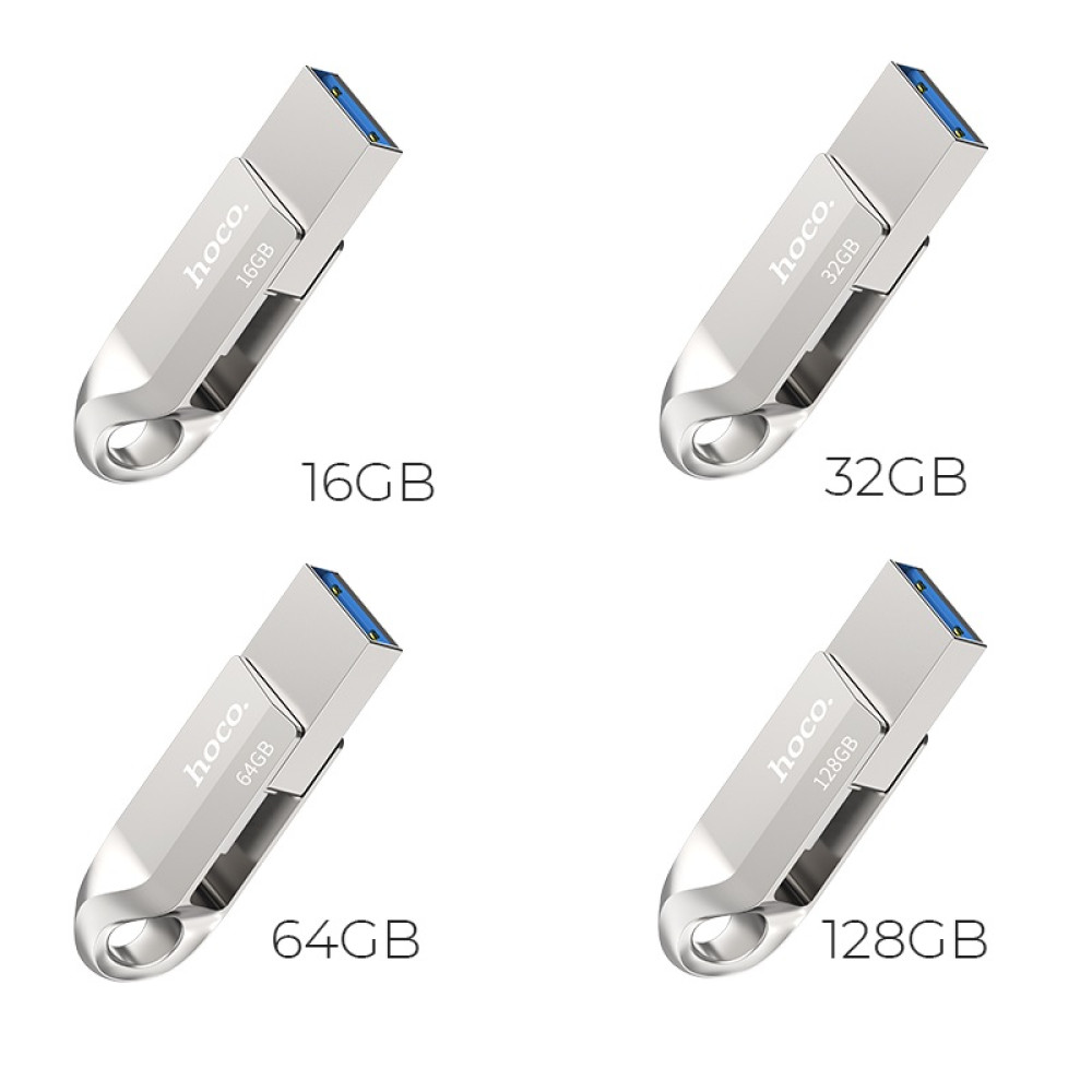 USB флеш Hoco UD8 64Gb Smart USB3.0+Type-C Швидкісна