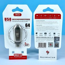USB флеш XO U50 64Gb Type-C to USB 3.0 