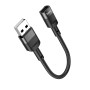 USB Подовжувач Hoco U107 USB male to Type-C female adapter cable(L=0.1m)