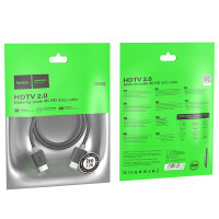 Кабель Hoco US08 HDMI 2.0 male-to-male 4K HD 1m