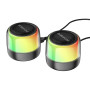 Портативна комп'ютерна колонка Borofone BP12 Colorful wired 2-in-1 (8,2*7,3 см) 2 шт 
