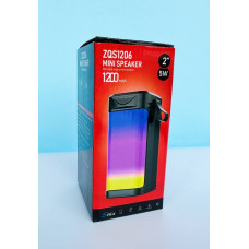 Колонка ZQS-1206 Mini Speaker LED Bluetooth 7*7.3*15.8 см