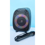Колонка ZQS-6123 LED Bluetooth з мікрофоном 21.0*15.5*30.0 см