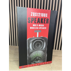 Колонка ZQS-12106S LED Bluetooth з мікрофоном 36.0*34.5*56.7 см
