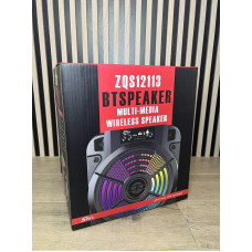Колонка ZQS-12113 LED Bluetooth з мікрофоном 34.0*30.3*38.5 см