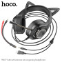 Навушники комп'ютерні Hoco W107 Cute cat ear ігрові з підсвіткою