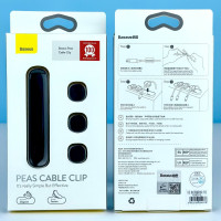 Магнітний тримач-органайзер для проводів Baseus Pes Cable Clip / ACWDJ-01