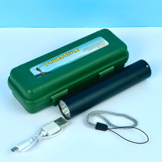 Ліхтарик 518B XPE+COB USB Small +power bank Вбудований акумулятор