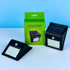 Світлодіодний світильник 609-30 з датчиком руху та водонепроникний solar light вбудований акумулятор (30 діодів)