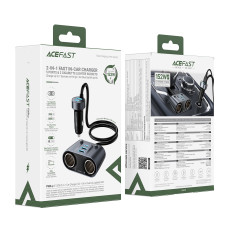 Розгалужувач прикурювача in-car AceFast B22 2in1 152W (2 прикурювачі+3USB+2Type-C）