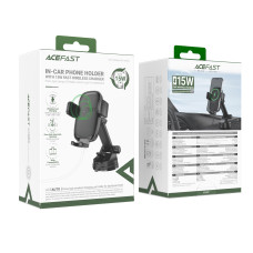 Holder AceFast D49 magnetic з бездротовою зарядкою 15W