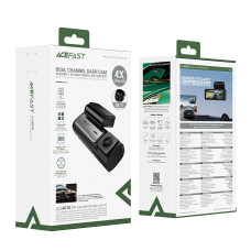 Відеореєстратор AceFast X2 4K Ultra HD (із камерою заднього виду)
