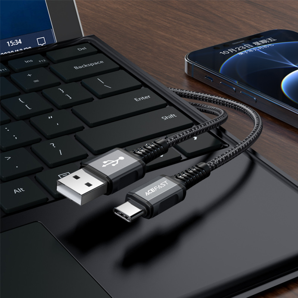  Data Cable AceFast C1-04 Type-C 1.2m