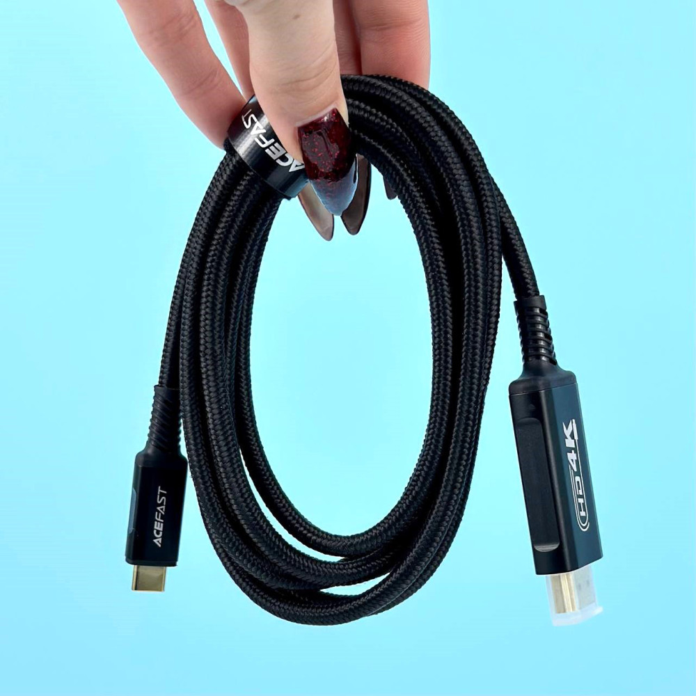 Кабель AceFast C1-10 Type-C to HDMI (HDTV) 1.8m