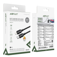 Data Cable AceFast C25-01 Silicone Type-C to Lightning 1.2m