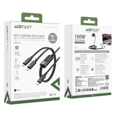 Data Cable AceFast C5-11 Type-C to Type-C+Type-C 100W 1.2m