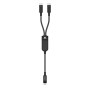 Data Cable AceFast C5-11 Type-C to Type-C+Type-C 100W 1.2m