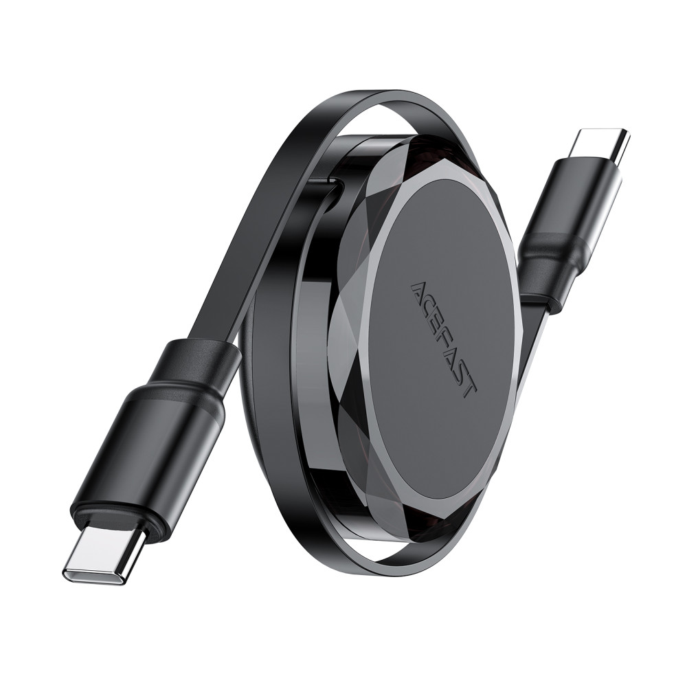 Data Cable AceFast C13-03 Type-C to Type-C висувний 60W 0.8m