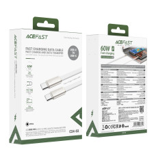 Data Cable AceFast C24-03 Type-C to Type-C ultra-thin 60W 1.2m