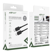 Data Cable AceFast C26-03 PVC Type-C to Type-C 1.2m