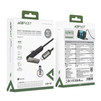 Data Cable AceFast C28-03 Type-C to Type-C 60W 1.2m (з підставкою)