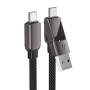 Data Cable AceFast C13-05 Type-C to Type-C+USB 60W 0.2m