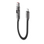 Data Cable AceFast C13-05 Type-C to Type-C+USB 60W 0.2m