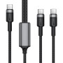 Data Cable AceFast C22-02 Type-C to Type-C+Type-C 100W 1.2m