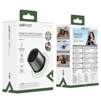 Колонка AceFast K8 Go Magnetic з бездротовою зарядкою (5,7*3,8 см)
