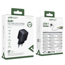 Мережевий зарядний пристрій AceFast A117 mini GaN PD20W