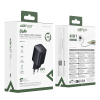 Мережевий зарядний пристрій AceFast A136 GaN PD40W