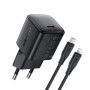 Мережевий зарядний пристрій AceFast A118 mini GaN PD30W Type-C to Lightning