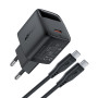 Мережевий зарядний пристрій AceFast A113 GaN PD20W Type-C to Type-C