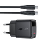 Мережевий зарядний пристрій AceFast A115 GaN PD30W Type-C to Type-C