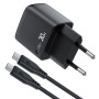 Мережевий зарядний пристрій AceFast A115 GaN PD30W Type-C to Type-C