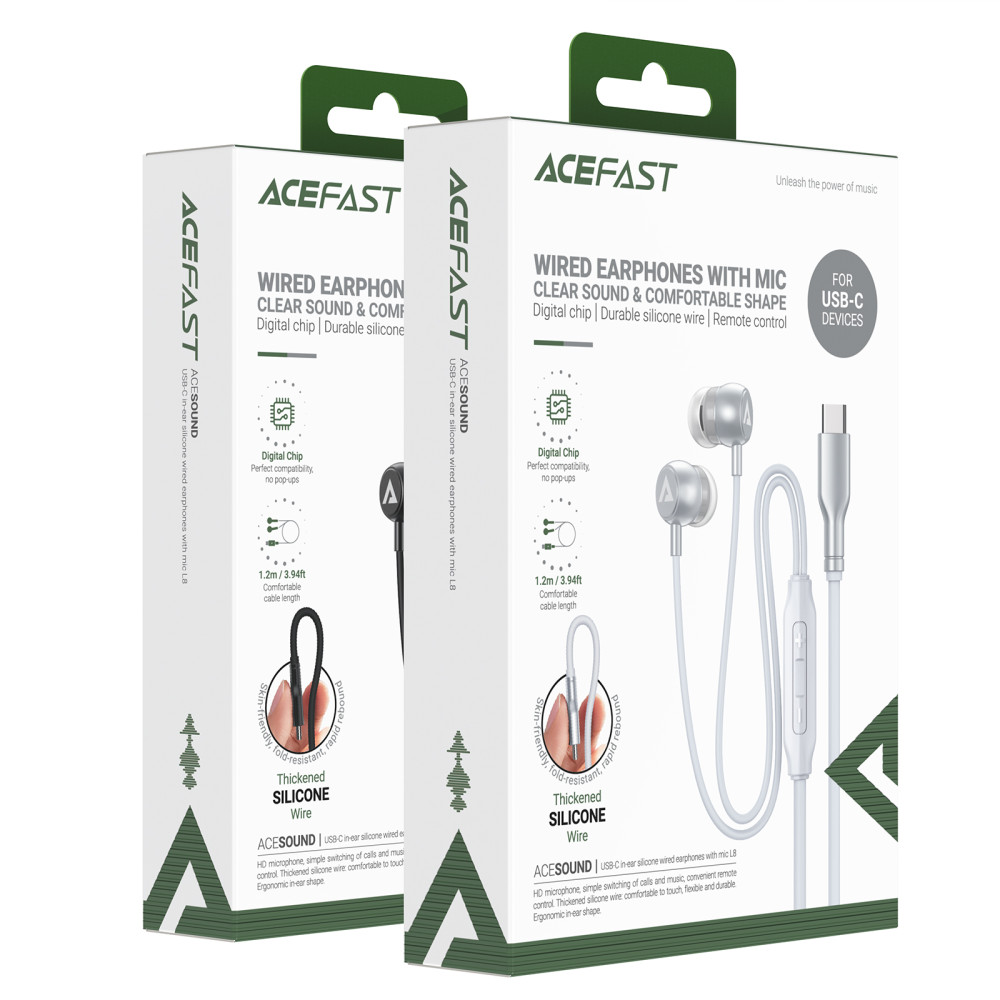 Навушники дротові AceFast L8 Type-C