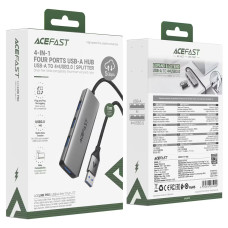 USB HUB AceFast J17 USB to USB3.0*4