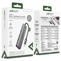 USB-C HUB AceFast J18 Type-C to Type-C+USB3.0*2+HDMI+SD,TF