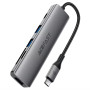 USB-C HUB AceFast J18 Type-C to Type-C+USB3.0*2+HDMI+SD,TF