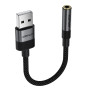 Перехідник AceFast J13 USB to 3.5mm 1m