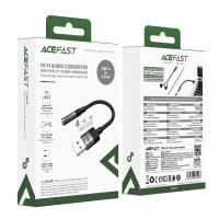 Перехідник AceFast J13 USB male to 3.5mm female 1m