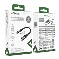 Перехідник AceFast J12 Type-C male to 3.5mm female 1m
